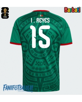 Mexic Israel Reyes #15 Tricou Fotbal Replică Mondial 2026 Barbati Acasa